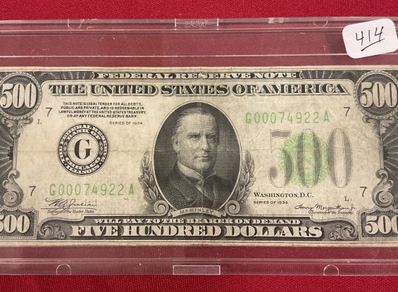 Public Coin Auction Lancaster County